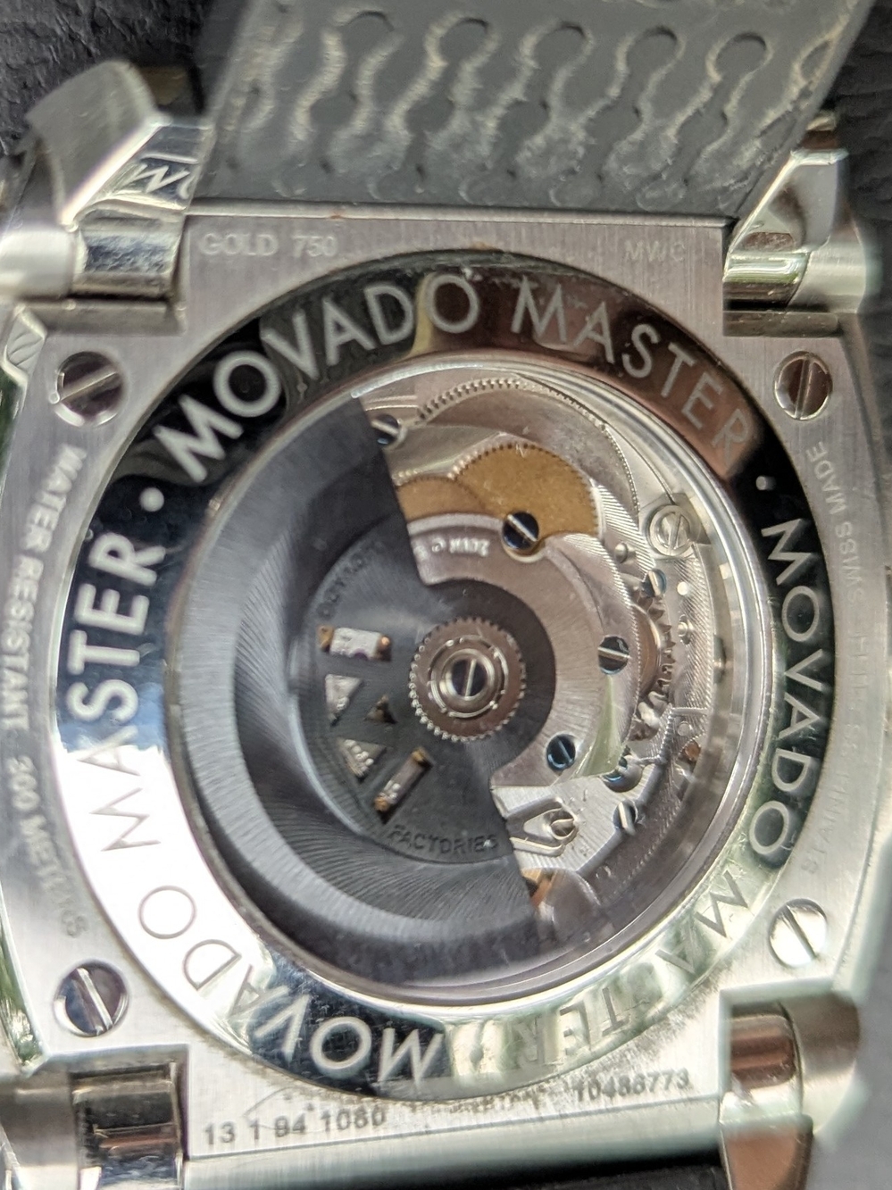 Movado Watch MASTER 18KT GOLD $9995 - Picture 12 of 16